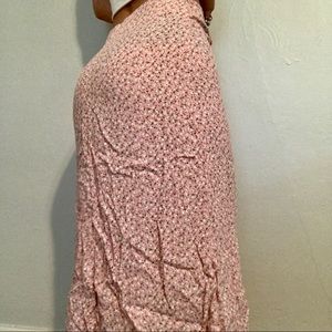 brandy melville floral midi skirt